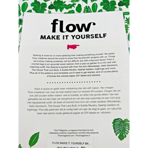 FLOW Make It Yourself Book 26 Crafting Workshops DIY Projects Paper Extras New! - Picture 10 of 11